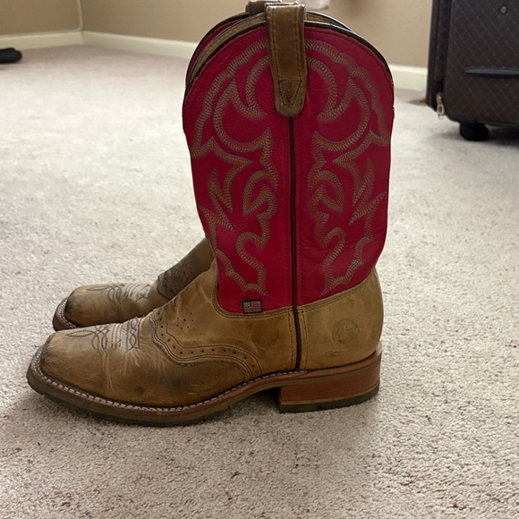 Double H Red and Brown Men's Boots - Picture 2 of 6